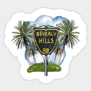 Beverly Hills Blues Sticker